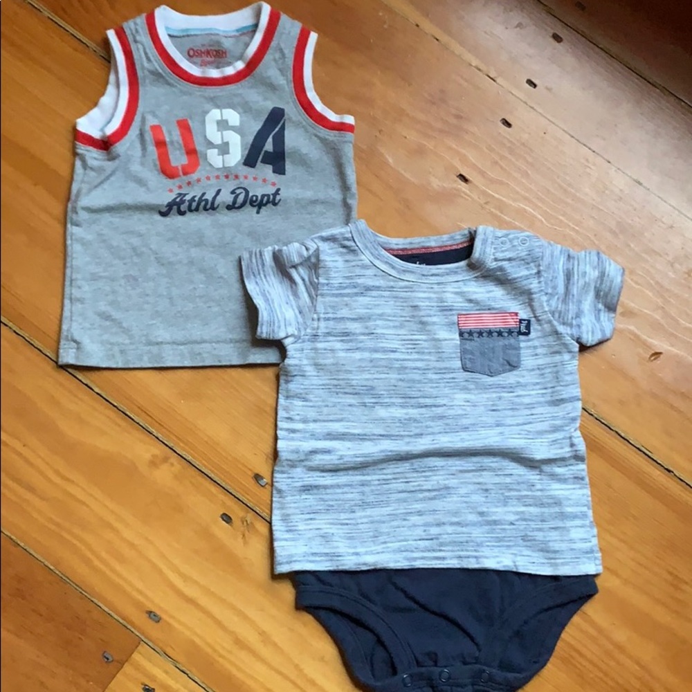 SALE 3/$20 OshKosh B’Gosh USA Shirt Bundle